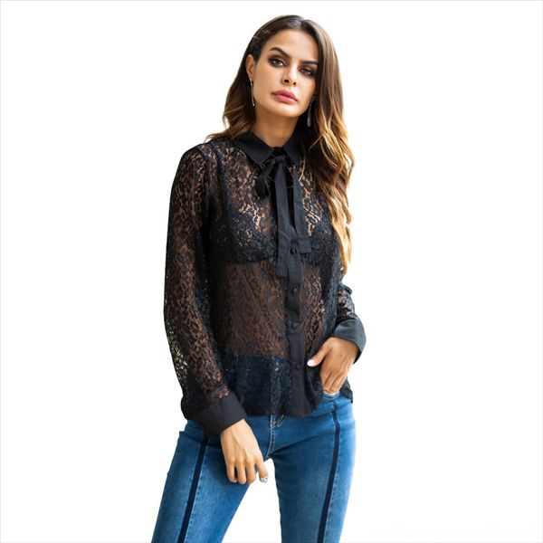 season 2019 lace perspective butterfly lace personalized lapel tie bowknot solid color cardigan female, White
season 2019 lace perspective butterfly lace personalized lapel tie bowknot solid color cardigan female, White