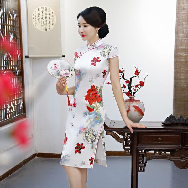 new white rayon chinese traditional women qipao vintage oriental female cheongsam novelty chinese formal dress l xl xxl 3xl, Red
new white rayon chinese traditional women qipao vintage oriental female cheongsam novelty chinese formal dress l xl xxl 3xl, Red