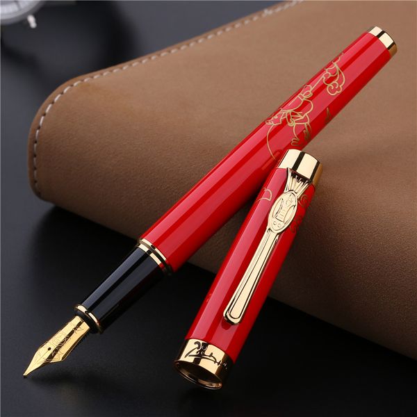 luxury golden clip fountain pen gold black red pimio 933 metal iraurita nib 0.5mm ink pens business gift stationery supplies
luxury golden clip fountain pen gold black red pimio 933 metal iraurita nib 0.5mm ink pens business gift stationery supplies