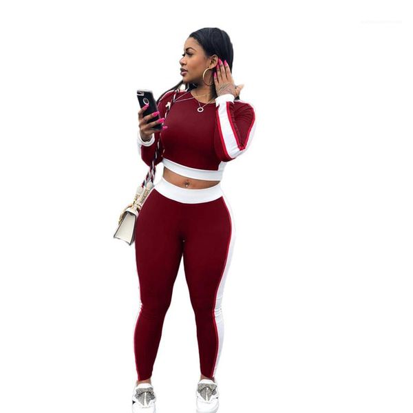 patchwork color womens tracksuits skinny o neck long sleeve sports 2pcs ladies sets casual female running suits, Gray
patchwork color womens tracksuits skinny o neck long sleeve sports 2pcs ladies sets casual female running suits, Gray