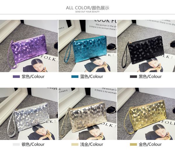 2019 new clutch bag cosmetic bag silver light gold foreign trade small purse fashion female
2019 new clutch bag cosmetic bag silver light gold foreign trade small purse fashion female