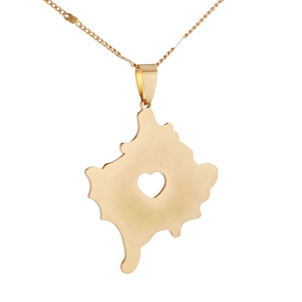 stainless steel trendy heart kosovo map pendant necklace gold color women jewelry kosoves map chain jewellery, Silver
stainless steel trendy heart kosovo map pendant necklace gold color women jewelry kosoves map chain jewellery, Silver