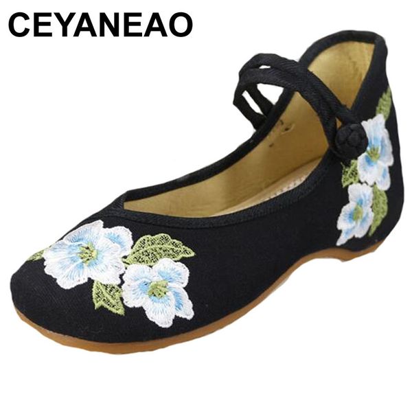 ceyaneaowomen's shoes vintage floral embroidered canvas ballet flats ladies comfortable chinese ballerinas women embroidery shoe, Black
ceyaneaowomen's shoes vintage floral embroidered canvas ballet flats ladies comfortable chinese ballerinas women embroidery shoe, Black