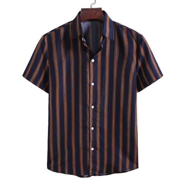 summer men's shirts masculina hawaiian striped short sleeve mens shirt turn down collar loose blouse camisas hombre 5.29, White;black
summer men's shirts masculina hawaiian striped short sleeve mens shirt turn down collar loose blouse camisas hombre 5.29, White;black