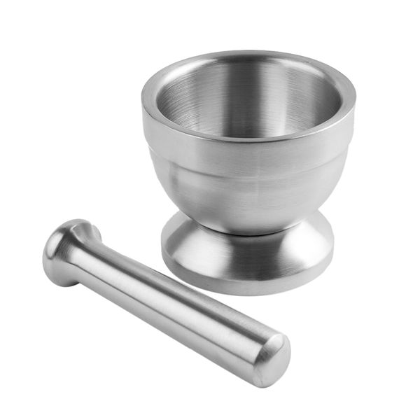 stainless steel mortar and pestle garlic spice herbs bowl mill grinder tool
stainless steel mortar and pestle garlic spice herbs bowl mill grinder tool