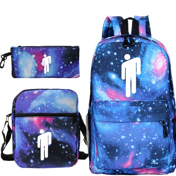 teenager girls three-piece set rucksack billie eilish backpack shoulder bag students school bag with pen bags and messengerbag
teenager girls three-piece set rucksack billie eilish backpack shoulder bag students school bag with pen bags and messengerbag