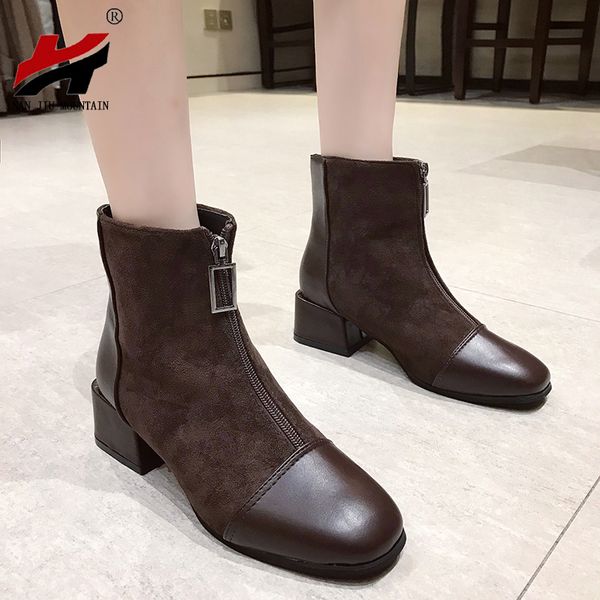 nan jiu mountain ankle boots winter boots mid-heel women's pu stitching zipper women's shoes autumn winter black
nan jiu mountain ankle boots winter boots mid-heel women's pu stitching zipper women's shoes autumn winter black