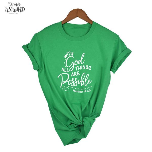 with god all things are possible shirt christian faith religious t shirt women slogan tumblr graphic summer csual shirt, White
with god all things are possible shirt christian faith religious t shirt women slogan tumblr graphic summer csual shirt, White