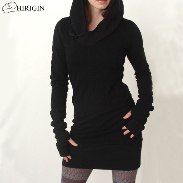 hirigin 2017 women long sleeve casual hoodies long sleeve slim bodycon hooded sweatshirt jumper pullover mini dress, Black
hirigin 2017 women long sleeve casual hoodies long sleeve slim bodycon hooded sweatshirt jumper pullover mini dress, Black