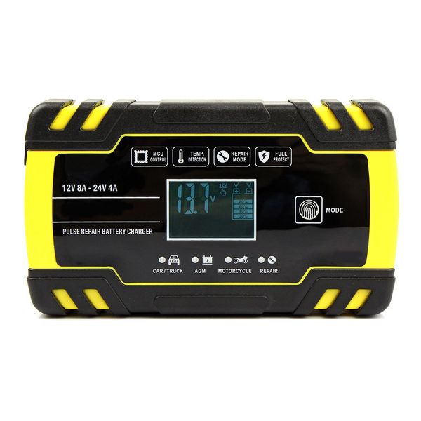 car battery charger 12/24v 8a power pulse repair chargers wet dry lead acid battery-chargers digital lcd display
car battery charger 12/24v 8a power pulse repair chargers wet dry lead acid battery-chargers digital lcd display