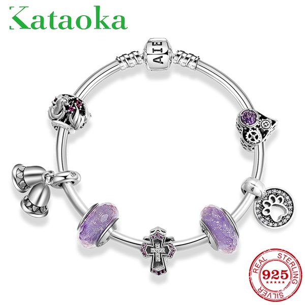 925 sterling silver cz glass bead bangles jewelry cross purple murano glass bead pendant charm bracelet jewelry, Black
925 sterling silver cz glass bead bangles jewelry cross purple murano glass bead pendant charm bracelet jewelry, Black