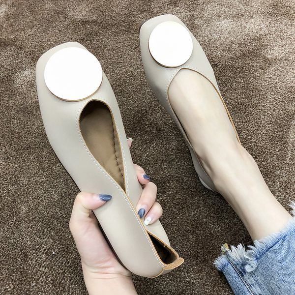woman spring summer 2020 flat heels nude loafers moccasins soft pu leather ballet flats women slip on shallow mouth shoes, Black
woman spring summer 2020 flat heels nude loafers moccasins soft pu leather ballet flats women slip on shallow mouth shoes, Black