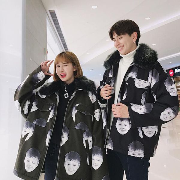 cotton jacket male 2019 winter men's thick corduroy jackets man lamb fur lapel long sleeve cotton jacket male, Black
cotton jacket male 2019 winter men's thick corduroy jackets man lamb fur lapel long sleeve cotton jacket male, Black