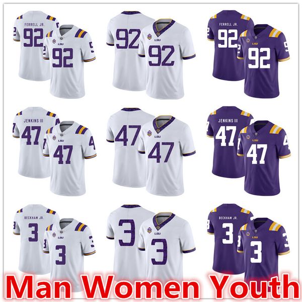 customize ncaa lsu tigers burreaux football jerseys myces brennan 15 neil ferrell jr.92 nelson jenkins iii jersey any name number size s-5xl, Black
customize ncaa lsu tigers burreaux football jerseys myces brennan 15 neil ferrell jr.92 nelson jenkins iii jersey any name number size s-5xl, Black
