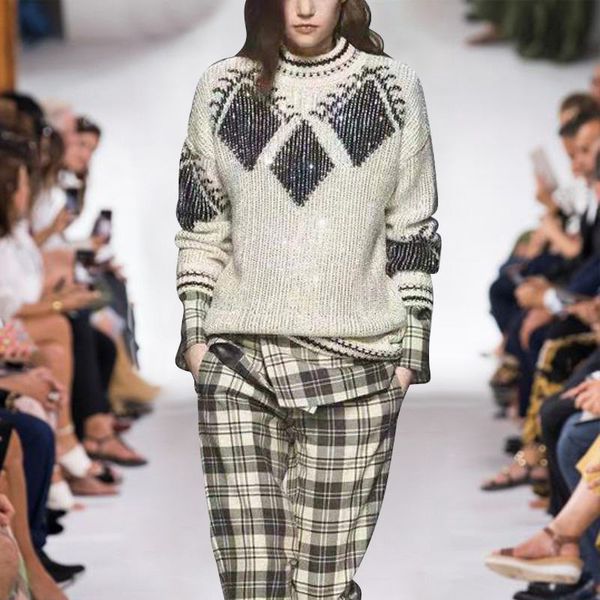 525 new arrival 2022 spring sweater crew neck long sleeve pullover beads wool rayon brand same style sweater luxury as, White;black
525 new arrival 2022 spring sweater crew neck long sleeve pullover beads wool rayon brand same style sweater luxury as, White;black