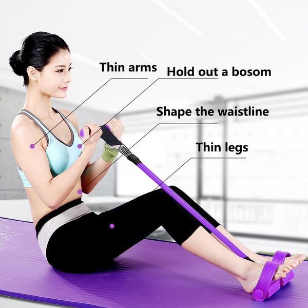 new multi-function tension pull rope 4 tubes sit-up pedal exerciser foot bodybuilding expander elastic pull rope resistance
new multi-function tension pull rope 4 tubes sit-up pedal exerciser foot bodybuilding expander elastic pull rope resistance