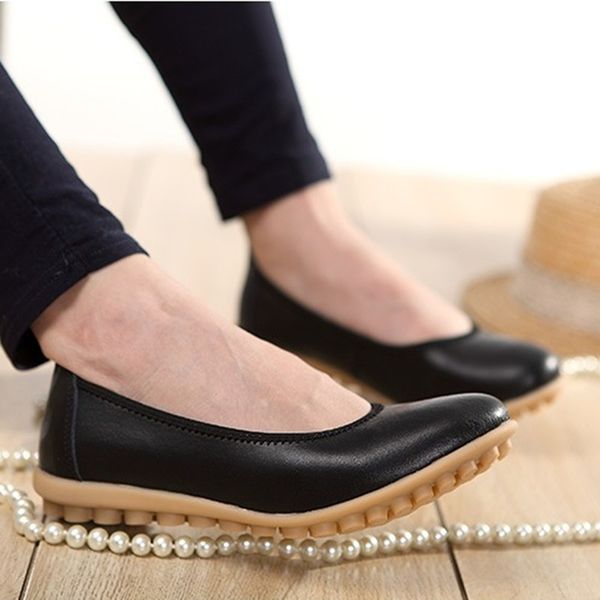 spring women shoes pu leather casual mother shoes flats 5 colors women's soft flat slip-on 22.5-25cm, Black
spring women shoes pu leather casual mother shoes flats 5 colors women's soft flat slip-on 22.5-25cm, Black