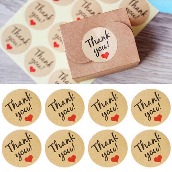 Plenty Stock Of Thank You Sticker,1"seal Sticker For Box Decoration,1"circle Waterproof Decoration Sticker For Wholesale