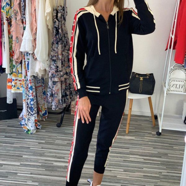 womans designer tracksuits female sets brand two-piece set letter print fashion + pants luxury casual ladys wholesale, White
womans designer tracksuits female sets brand two-piece set letter print fashion + pants luxury casual ladys wholesale, White