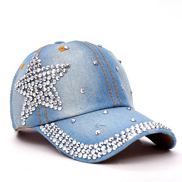 tunica latest design rhinestone crystal star star snapback hats for women new wholesale denim jeans female brand baseball cap, Blue;gray
tunica latest design rhinestone crystal star star snapback hats for women new wholesale denim jeans female brand baseball cap, Blue;gray