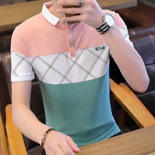 2020 summer men's short-sleeved shirt lapel print shirt stylish guy's slim fashion collared all-cotton t-shirt fat, White;black
2020 summer men's short-sleeved shirt lapel print shirt stylish guy's slim fashion collared all-cotton t-shirt fat, White;black