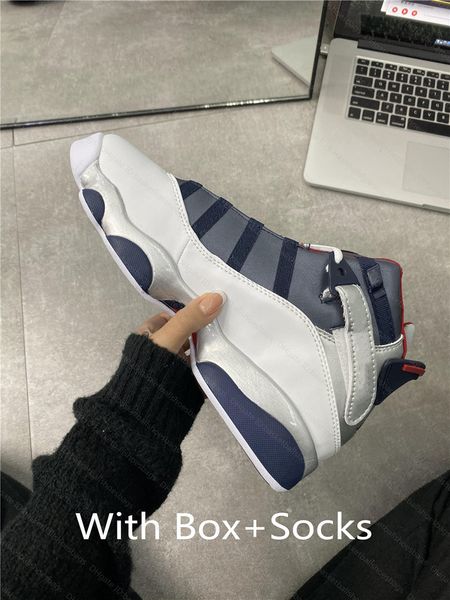 official j6s basketball shoes vi new 6 rings women men sports shoes sneaker for men with box and socks 
official j6s basketball shoes vi new 6 rings women men sports shoes sneaker for men with box and socks