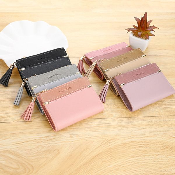 new tassel ladies pu leather wallet women's short wallet girls scrub coin purse multi-card buckle female small zipper, Red;black
new tassel ladies pu leather wallet women's short wallet girls scrub coin purse multi-card buckle female small zipper, Red;black