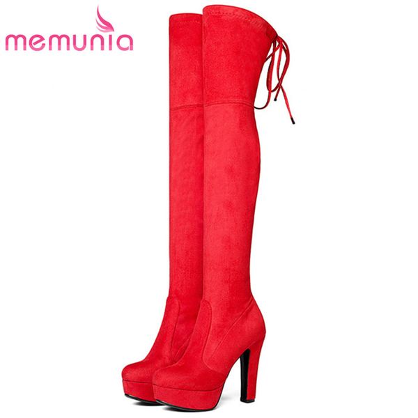 memunia autumn winter boots for women flock solid platform shoes woman fashion over the knee boots stretch big size 34-43, Black
memunia autumn winter boots for women flock solid platform shoes woman fashion over the knee boots stretch big size 34-43, Black