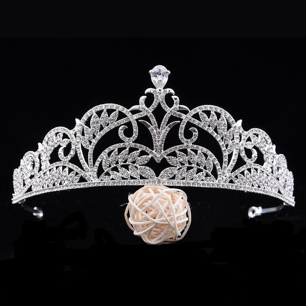 wedding party 15x6cm tiaras beaded flower leaf headwear of bride crown diamond headwear for bride acting initiation graduation zg-56, White;golden
wedding party 15x6cm tiaras beaded flower leaf headwear of bride crown diamond headwear for bride acting initiation graduation zg-56, White;golden