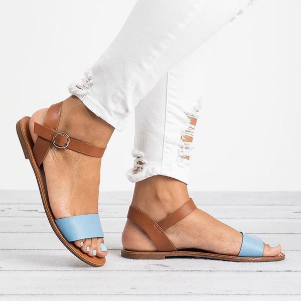 litthing mixed color buckle strap peep toe sandals summer women's ladies flat casual shoe fish mouth sandals, Black
litthing mixed color buckle strap peep toe sandals summer women's ladies flat casual shoe fish mouth sandals, Black