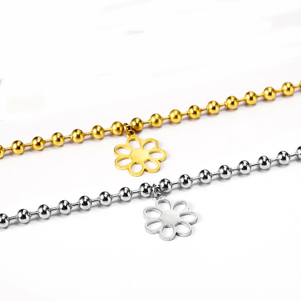 charms chain beads sun flower plant natural style jewelry stainless steel bracelet pendant gold bracelet charm girl jewelry gift, Black
charms chain beads sun flower plant natural style jewelry stainless steel bracelet pendant gold bracelet charm girl jewelry gift, Black