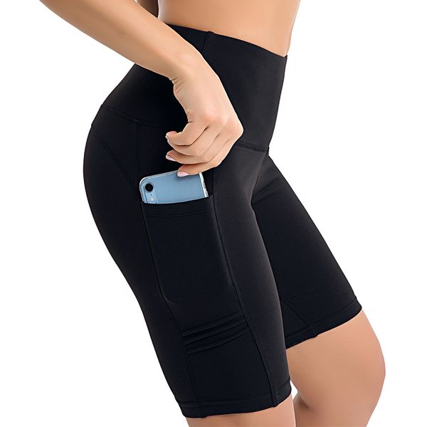 women's yoga short high waist yoga pants workout running compression shorts tummy control side pockets, White;red
women's yoga short high waist yoga pants workout running compression shorts tummy control side pockets, White;red