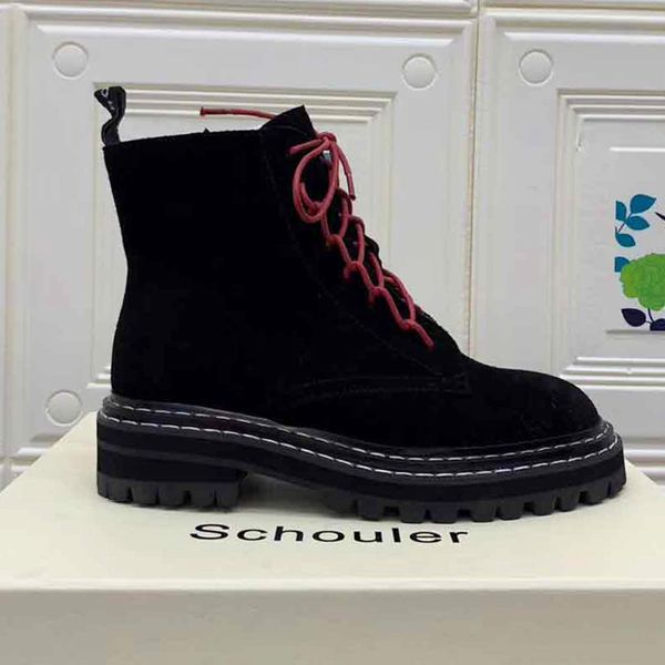 2020luxury sell like cakes handsomeschouler martin boots female new fashion thick bottom british wind spring and autumn boots, Black
2020luxury sell like cakes handsomeschouler martin boots female new fashion thick bottom british wind spring and autumn boots, Black