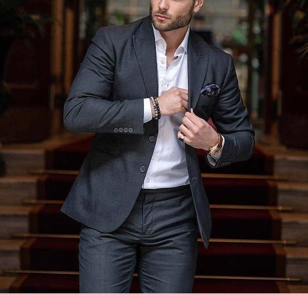 dack gray wedding tuxedos 2019 two pieces two button slim fit business mens suits formal prom tuxedos (jacket+pants) k001, Black;gray
dack gray wedding tuxedos 2019 two pieces two button slim fit business mens suits formal prom tuxedos (jacket+pants) k001, Black;gray