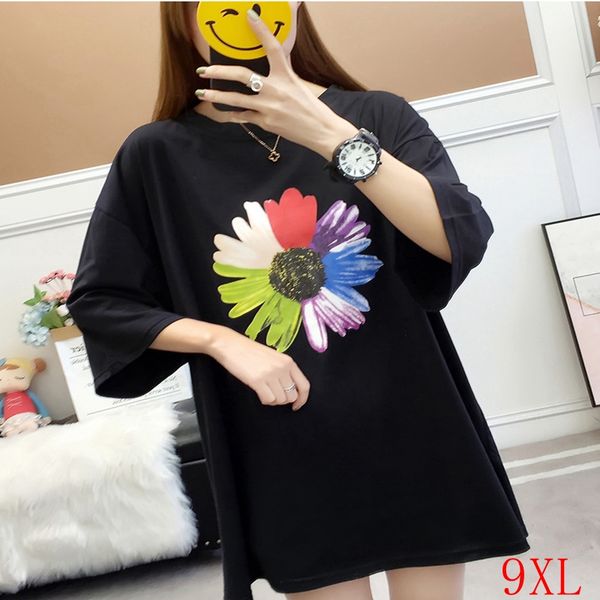 women's t-shirt summer large size 5xl 6xl 7xl 8xl 9xl round neck mid-sleeved casual loose printed bust 148cm, White
women's t-shirt summer large size 5xl 6xl 7xl 8xl 9xl round neck mid-sleeved casual loose printed bust 148cm, White