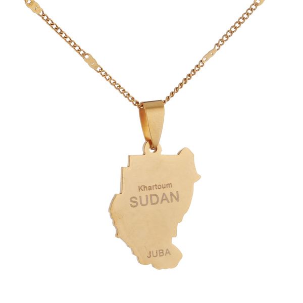 stainless steel old sudan pendant necklaces fashion sudan map juba charm jewelry, Silver
stainless steel old sudan pendant necklaces fashion sudan map juba charm jewelry, Silver