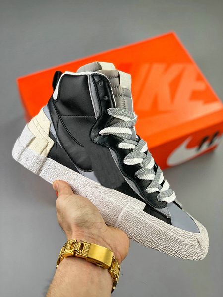 sacai x blazer mid with dunk mens running shoes sb dunk high cut white grey black university blue varsity maize men sports sneakers
sacai x blazer mid with dunk mens running shoes sb dunk high cut white grey black university blue varsity maize men sports sneakers
