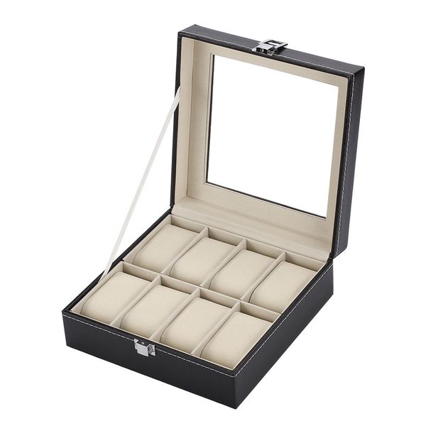portable size 8 slots fashionable watch box soft pu leather watch storage box display slot case case dropshipping, Black
portable size 8 slots fashionable watch box soft pu leather watch storage box display slot case case dropshipping, Black