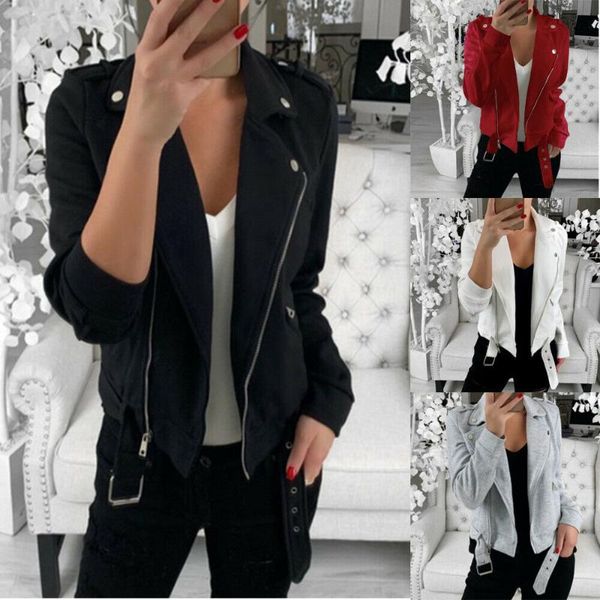 womens autumn winter jackets outwear coat zip plus size bomber jacket ladies classic zip up biker quilted coat, Black;brown
womens autumn winter jackets outwear coat zip plus size bomber jacket ladies classic zip up biker quilted coat, Black;brown