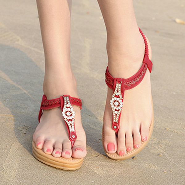 plus size 35-51 nice summer crystal sandals women flat heels leisure shoes woman ladies dress footwear for shopping, Black
plus size 35-51 nice summer crystal sandals women flat heels leisure shoes woman ladies dress footwear for shopping, Black