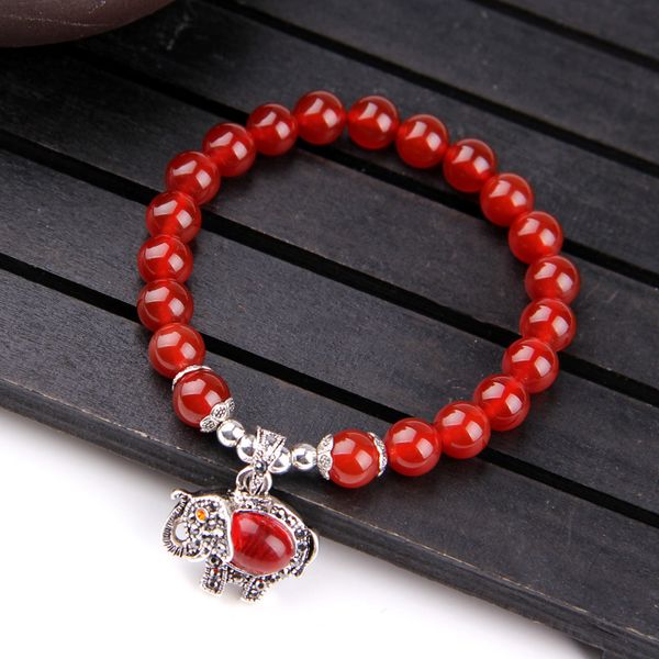 new natural red agate bracelet agate elephant pendant jewelry bracelet wholesale simple and generous, Black
new natural red agate bracelet agate elephant pendant jewelry bracelet wholesale simple and generous, Black