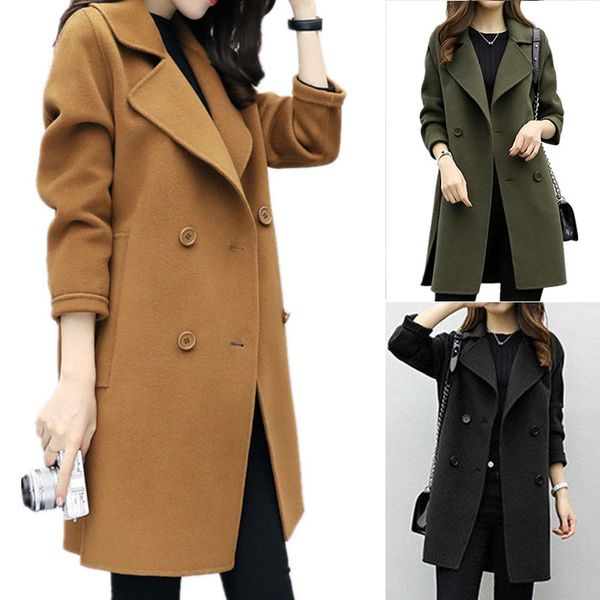 autumn winter women casual coats turn-down collar warm long sleeve slim lapel cardigan outwear bmf88, Black
autumn winter women casual coats turn-down collar warm long sleeve slim lapel cardigan outwear bmf88, Black
