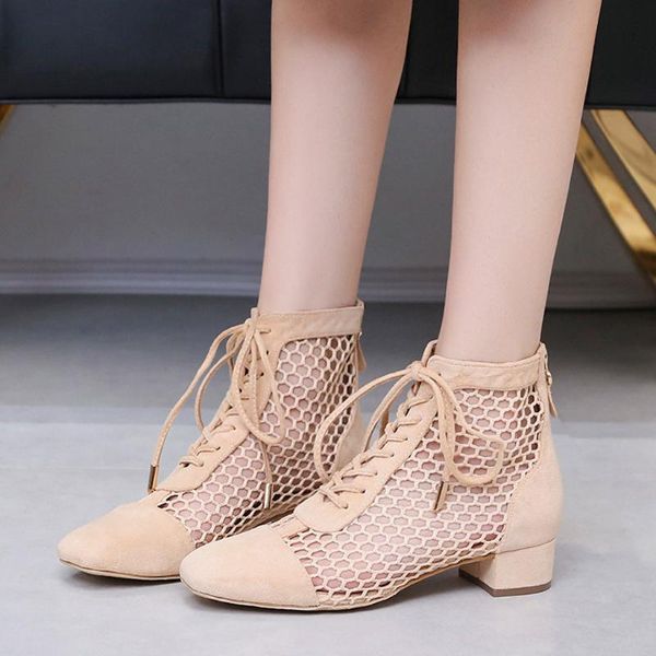 summer hollow out sandals woman solid color leather square toe lace-up roman shoes for ladies square-heeled breathable sandals, Black
summer hollow out sandals woman solid color leather square toe lace-up roman shoes for ladies square-heeled breathable sandals, Black