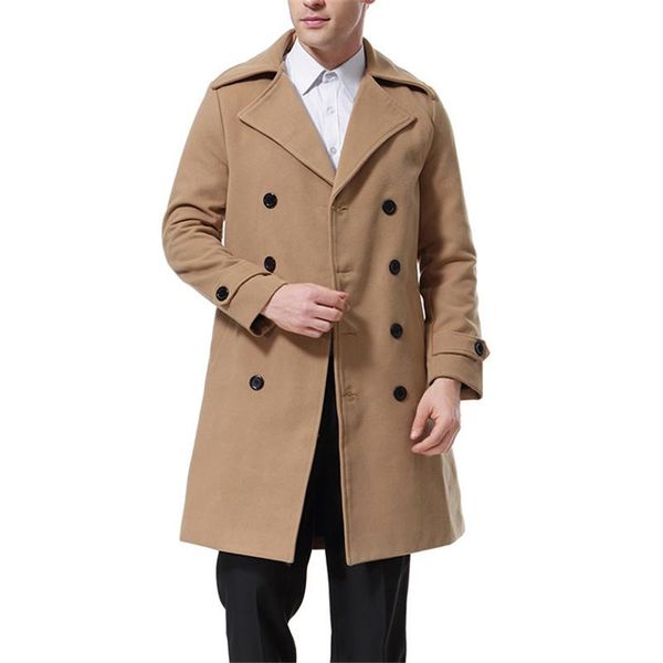 coat fashion thick solid color wool coat mens slim outerwear winter designer mens, Black
coat fashion thick solid color wool coat mens slim outerwear winter designer mens, Black