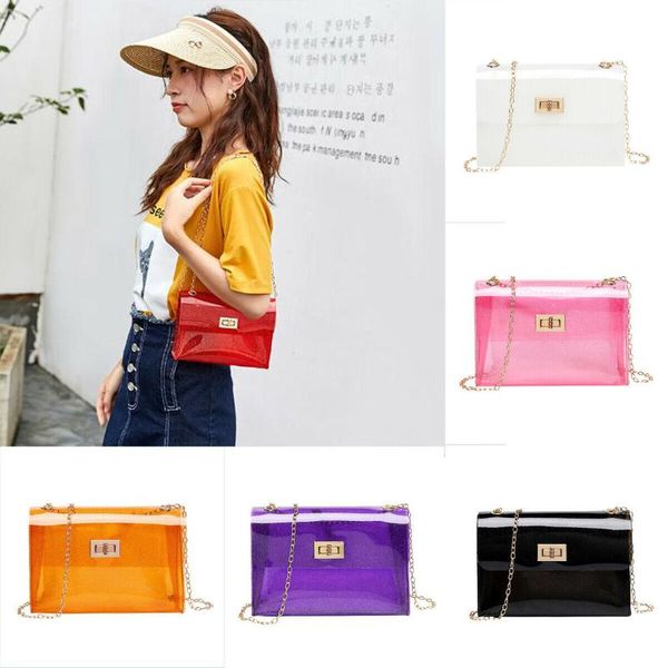 2019 women's pvc clear transparent shoulder bag girl tote gold chain jelly candy summer beach handbag
2019 women's pvc clear transparent shoulder bag girl tote gold chain jelly candy summer beach handbag