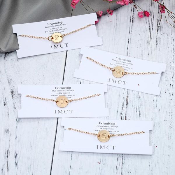 2020 fashion bracelets for women gold colour adjustable metal letters romantic round bracelet lovers gift party jewelry wholesal, Golden;silver
2020 fashion bracelets for women gold colour adjustable metal letters romantic round bracelet lovers gift party jewelry wholesal, Golden;silver