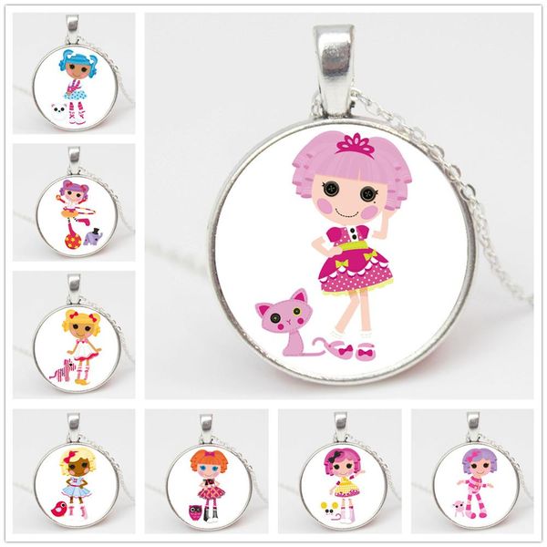 new cartoon lalaloopsy angel girl glass convex round pendant men and women clothing with unicorn necklace gift jewelry pn022, Silver
new cartoon lalaloopsy angel girl glass convex round pendant men and women clothing with unicorn necklace gift jewelry pn022, Silver