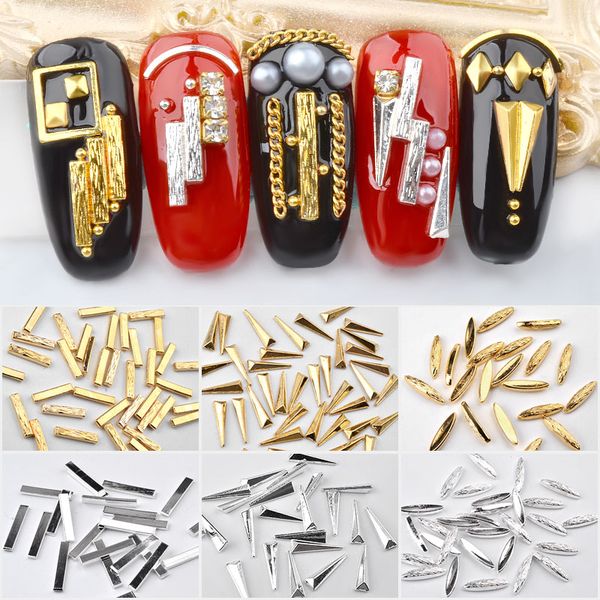 10pcs per bag gold silver metal rivets 3d nail art decorations oval rectangle triangle studs charm diy punk manicure accessories, Silver;gold
10pcs per bag gold silver metal rivets 3d nail art decorations oval rectangle triangle studs charm diy punk manicure accessories, Silver;gold