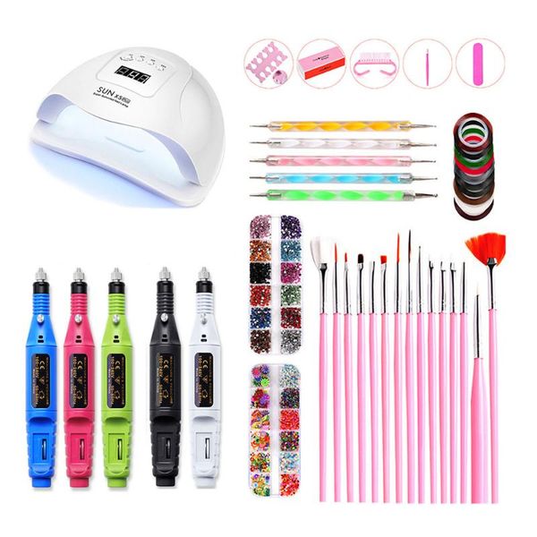 manicure set with uv lamp led 80w dryer machine gel nail polish diy tools kits nail drill machine pen set soak off gel art
manicure set with uv lamp led 80w dryer machine gel nail polish diy tools kits nail drill machine pen set soak off gel art