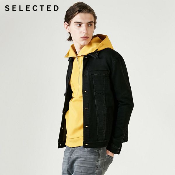 men's cotton-rich slight stretch regular fit denim jacket c|419157505, Black;brown
men's cotton-rich slight stretch regular fit denim jacket c|419157505, Black;brown